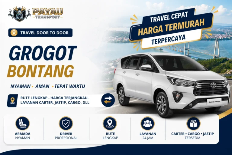 Travel Grogot Bontang Murah | Jadwal Keberangkatan Setiap Hari