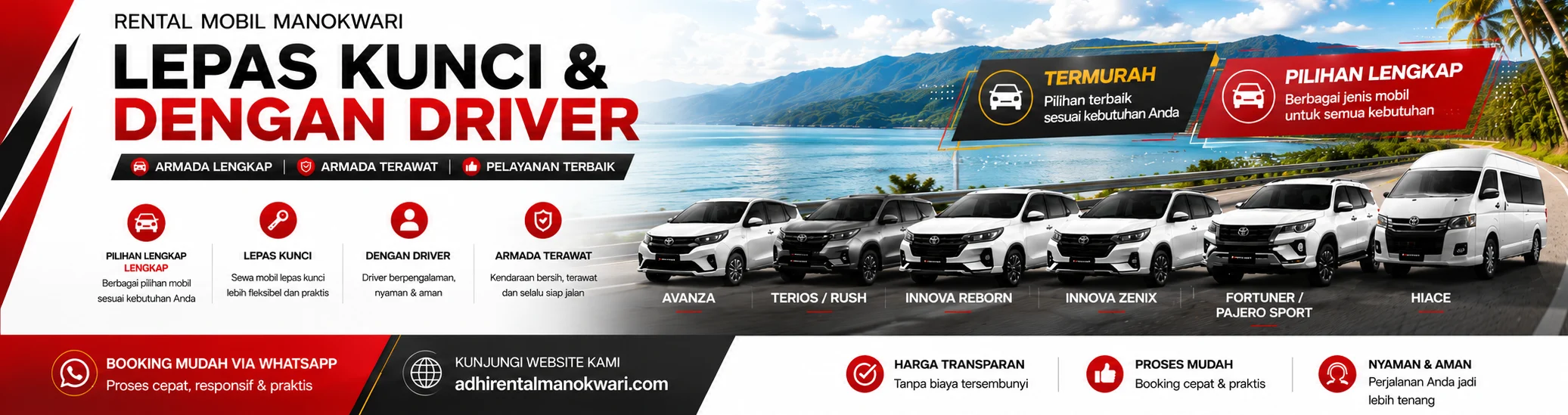rental mobil manokwari terdekat - sewa mobil manokwari